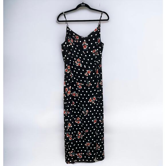Philosophy Dresses & Skirts - NWT Philosophy Women's Polka Dot Floral Sleeveless V-Neck Wrap Maxi Dress Sz 10